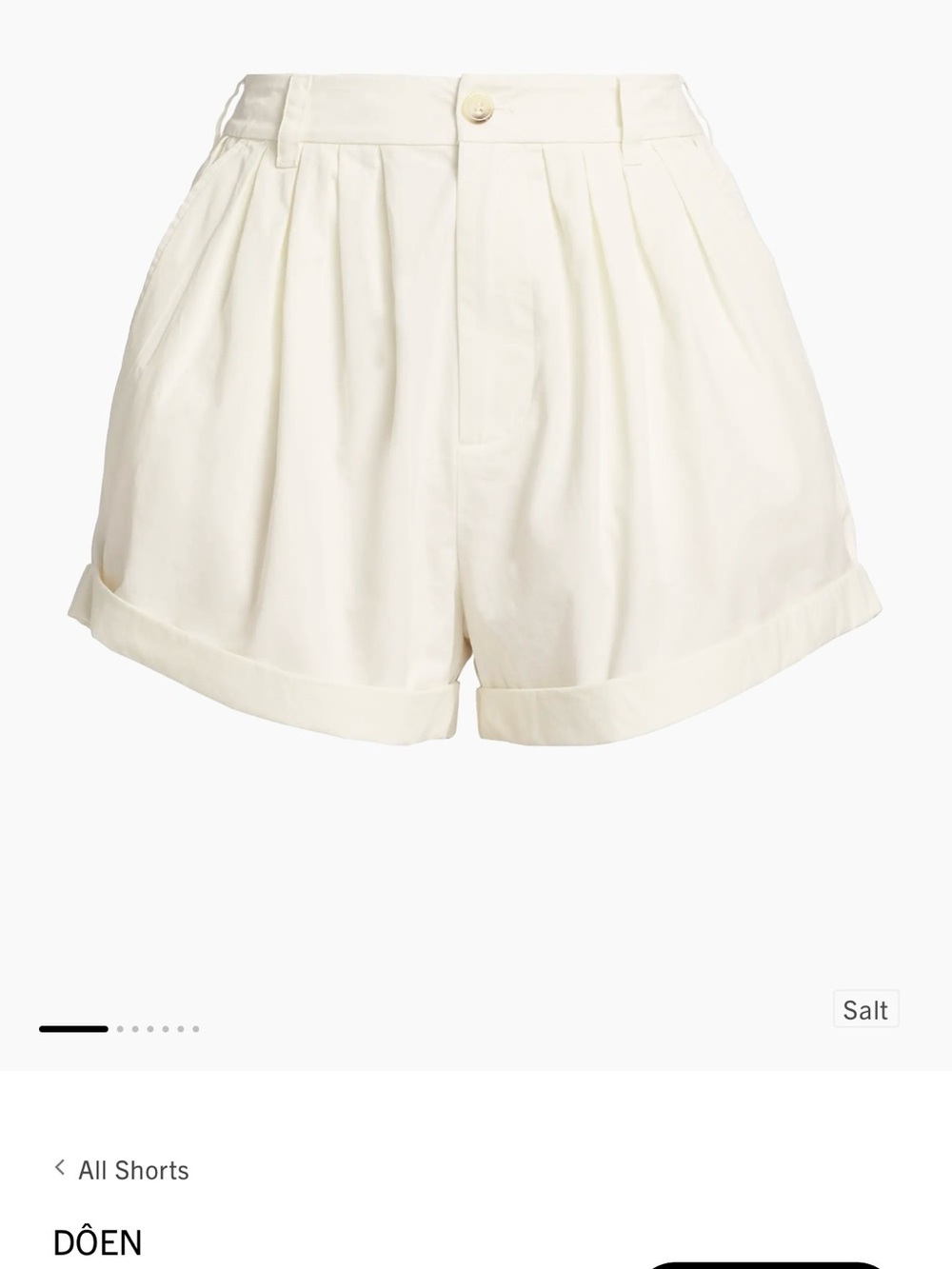 Doen Paige shorts like new! Size 8